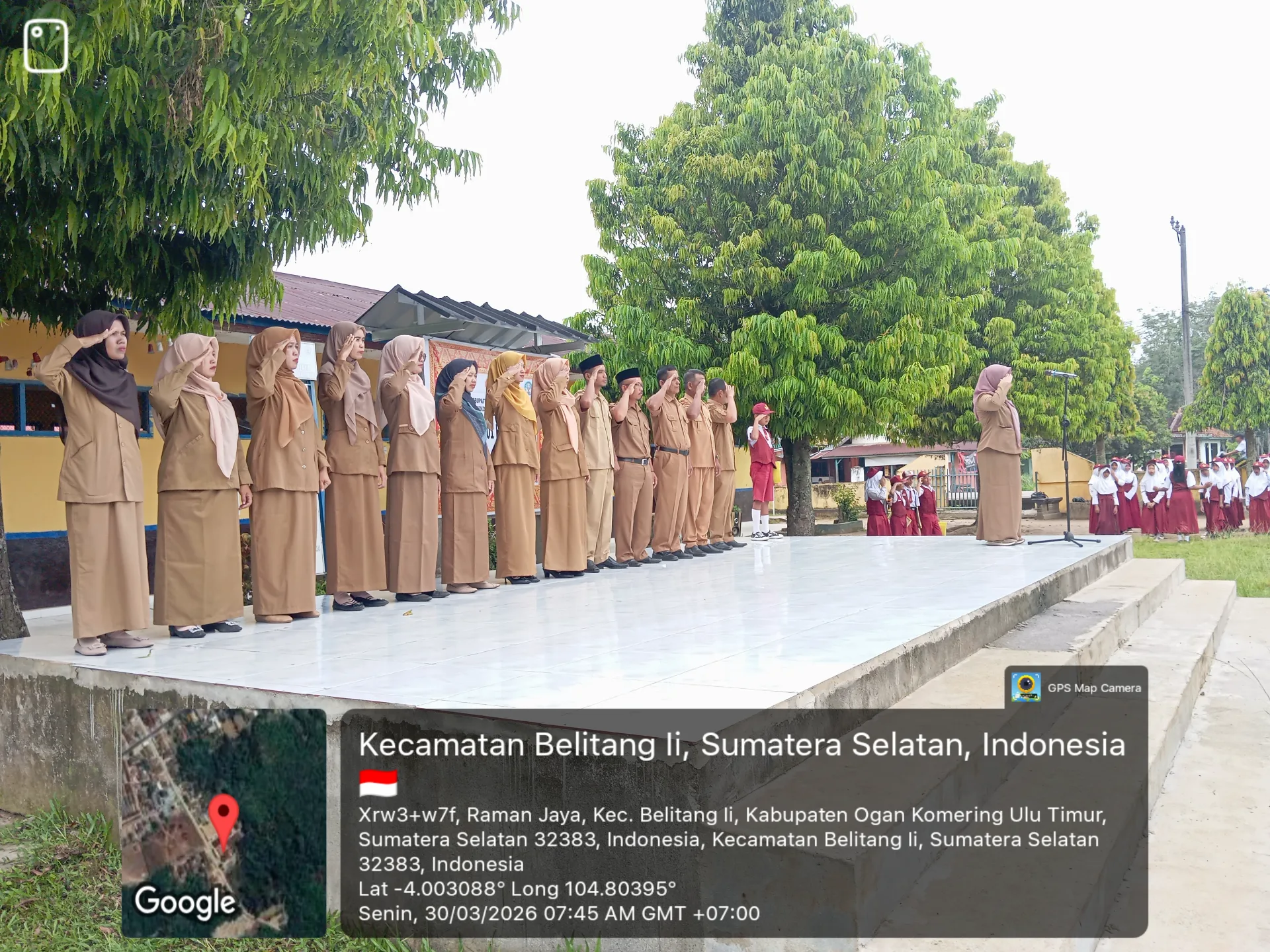 Kegiatan praktik belajar siswa SD Negeri 01 Raman Jaya
